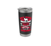 I Love My Dog Tibetan Spaniel Funny Puppy Dogs Lovers Vaso térmico de acero inoxidable de doble pared