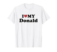 I Love My Donald Nombre Conjunto Pareja Camiseta