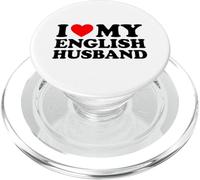 I Love My English Husband PopSockets PopGrip para MagSafe