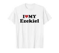 I Love My Ezekiel Nombre Conjunto Pareja Camiseta