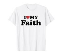 I Love My Faith Nombre Conjunto Pareja Camiseta