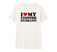 I Love My Finnish Husband Camiseta Premium