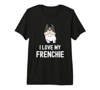 I Love My Frenchie Lindo Perro Kawaii Bulldog francés Amante de los Perros Camiseta Premium