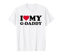 I Love My G-Daddy Heart Family Grandpa GDaddy Camiseta