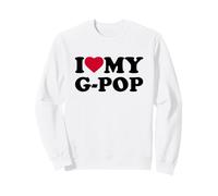 I Love My G-Pop Heart Grandpa Family GPop Sudadera