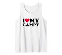 I Love My Gampy Heart Grandpa Family Camiseta sin Mangas