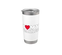 I Love My Garage Vaso térmico de acero inoxidable de doble pared