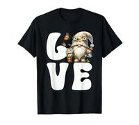 I Love My Garden Gnomes With Daisy Flowers And Butterflies Camiseta