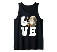 I Love My Garden Gnomes With Daisy Flowers And Butterflies Camiseta sin Mangas