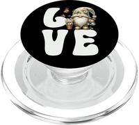 I Love My Garden Gnomes With Daisy Flowers And Butterflies PopSockets PopGrip para MagSafe