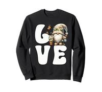 I Love My Garden Gnomes With Daisy Flowers And Butterflies Sudadera