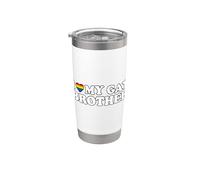 I Love My Gay Brother Vaso térmico de acero inoxidable de doble pared