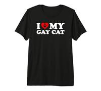 I Love My Gay Cat Camiseta Premium
