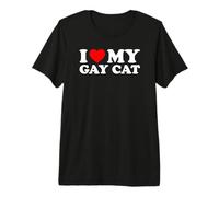 I Love My Gay Cat Camiseta Premium