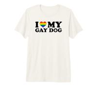 I Love My Gay Dog Camiseta Premium