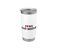 I Love My Gay Sister Vaso térmico de acero inoxidable de doble pared