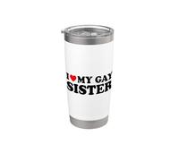 I Love My Gay Sister Vaso térmico de acero inoxidable de doble pared