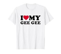 I Love My Gee-Gee Heart Grandma Family GeeGee Camiseta