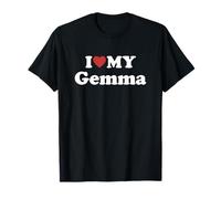 I Love My Gemma Nombre Conjunto Pareja Camiseta
