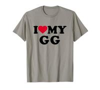 I Love My GG Heart Grandma Family Camiseta
