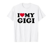 I Love My Gigi Heart Grandma Family Camiseta