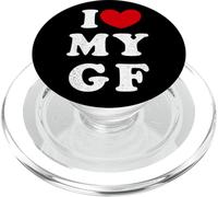 I Love My Girlfriend, Amo a mi Novia, I Heart My GF PopSockets PopGrip para MagSafe