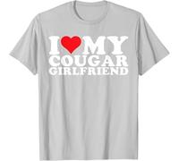 I Love My Girlfriend Shirt Herren Schwarz Tshirt Herren T-Shirt Kurzarm Original Strick Shirt mit Rundhals Shirts Casual Pullover Strifte Strickshirt Sommer Tops, O Gris Claro, S