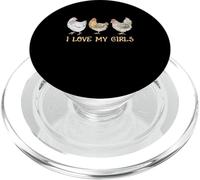 I Love My Girls Chicken Farm Animal Manejo de la cría de Pollos PopSockets PopGrip para MagSafe