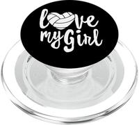 I Love My Girls Mom Volleyball Cute Volleyball Mom PopSockets PopGrip para MagSafe