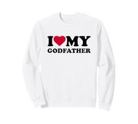 I Love My Godfather Heart Grandpa Family Sudadera