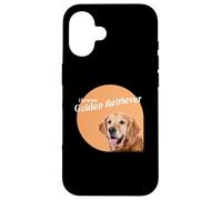 I Love My Golden Retriever - Amantes de los Perros Estilo Retro Carcasa para iPhone 16