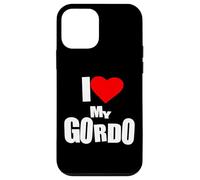 I Love My Gordo Couples Latino Humor Tee Más Gordo, Más Amor Carcasa para iPhone 12 mini