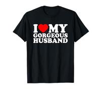 I Love My Gorgeous Husband I Heart My Husband Valentines Day Camiseta