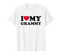 I Love My Grammy Heart Grandma Family Camiseta