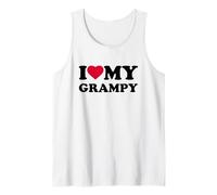 I Love My Grampy Heart Grandpa Family Camiseta sin Mangas