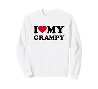 I Love My Grampy Heart Grandpa Family Sudadera