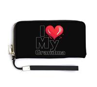 I Love My Grandma - Cartera de piel con correa para la muñeca para hombres y mujeres, Estilo:, 20.0*10.5cm
