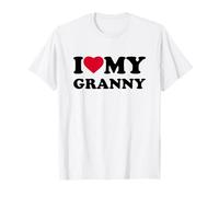 I Love My Granny Heart Grandma Family Camiseta