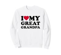 I Love My Great Grandpa Family Heart Sudadera