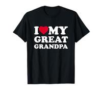 I Love My Great Grandpa Heart Family Camiseta