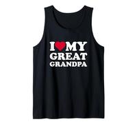 I Love My Great Grandpa Heart Family Camiseta sin Mangas