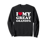 I Love My Great Grandpa Heart Family Sudadera