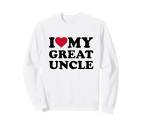 I Love My Great Uncle Heart Grandpa Family Sudadera
