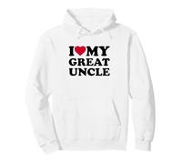 I Love My Great Uncle Heart Grandpa Family Sudadera con Capucha