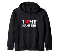 I Love My Hamster Amo A Mi Hámster Amor De Corazón Sudadera con Capucha