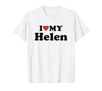 I Love My Helen Nombre Conjunto Pareja Camiseta