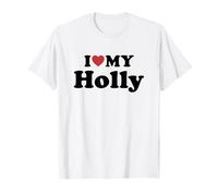 I Love My Holly Nombre Conjunto Pareja Camiseta