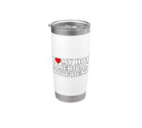 I Love My Hot American Boyfriend Vaso térmico de acero inoxidable de doble pared