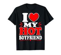 I Love My Hot Boyfriend Camiseta gráfica económica