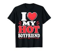 I Love My Hot Boyfriend Camiseta gráfica económica